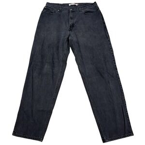 Vintage Levis 560 Jeans Mens‎ Fit 38x33 Black Loose Tapered Y2K Skater Grunge
